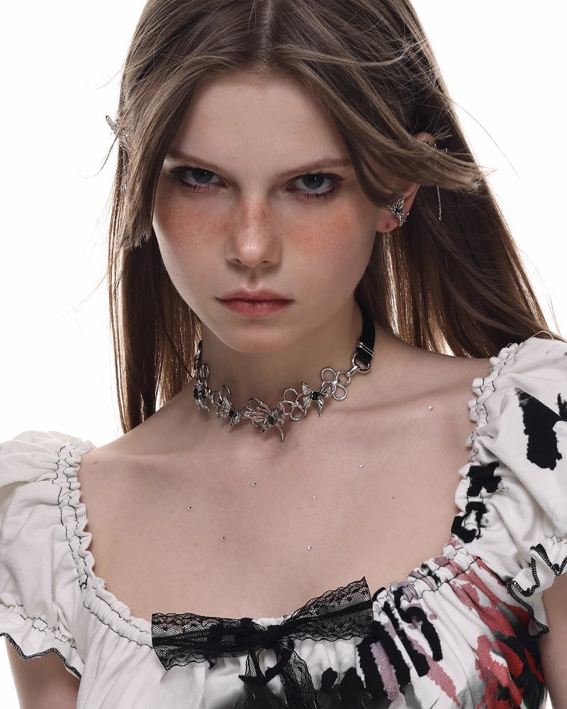 【SUMIYAKI】Night Butterfly Choker pg1263