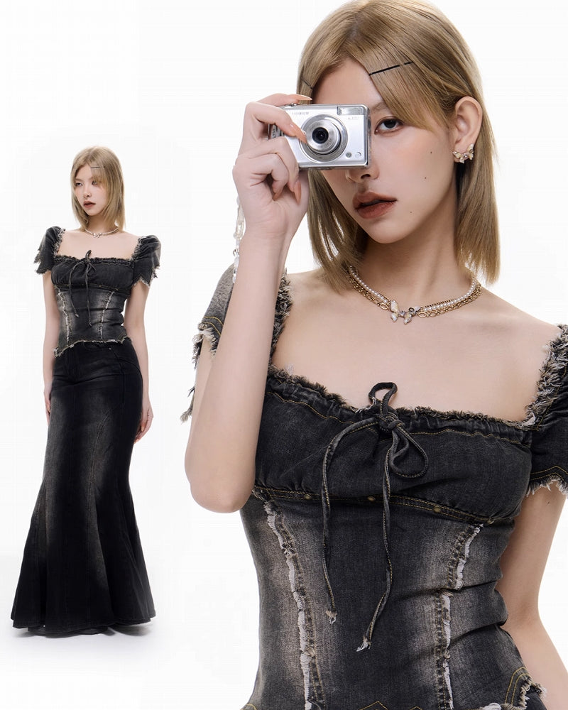 [SUMIYAKI] Butterfly Rose Pearl Layer Necklace pg343