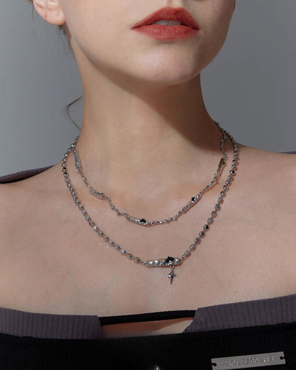 [FAITMAIN] Dark Chapter Geometric Necklace pg525