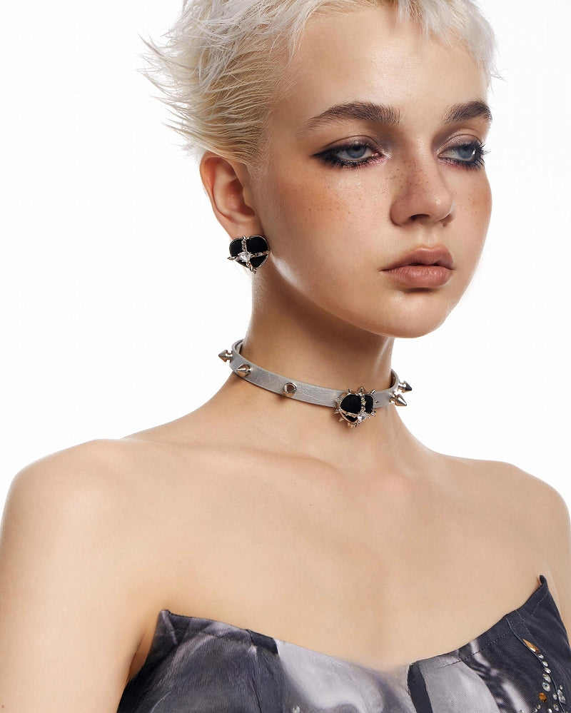 [OCTO VITA] Sweetheart Rock Love Rivet Choker pg1817