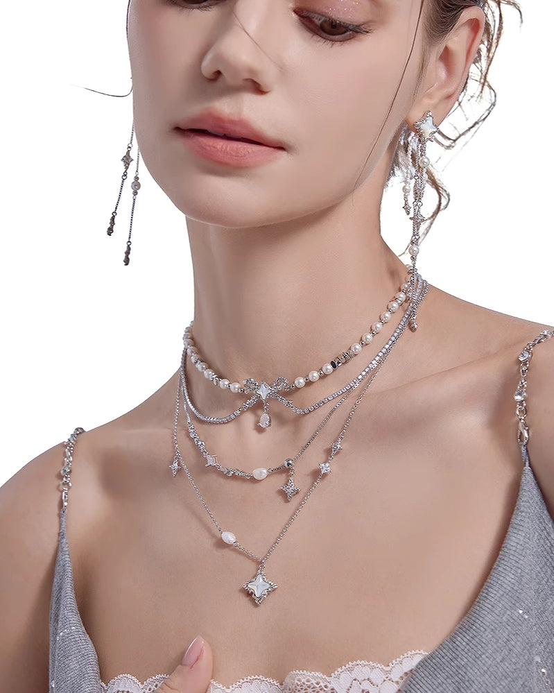 [MASW] Stars Attraction Layer Necklace pg1788