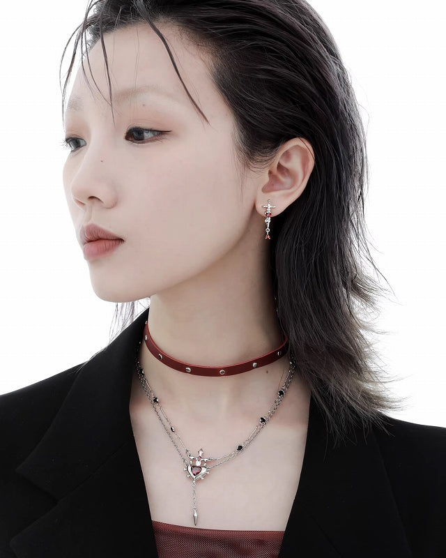[1ST XULIE] Forbidden Love Choker and Necklace pg790