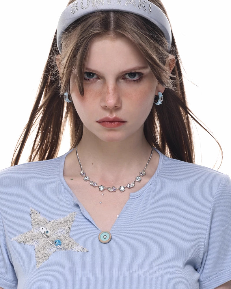 [SUMIYAKI] Jellybean Purple Blue Dopamine Necklace pg1034