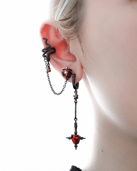 Forbidden Apple Snake Earrings 02