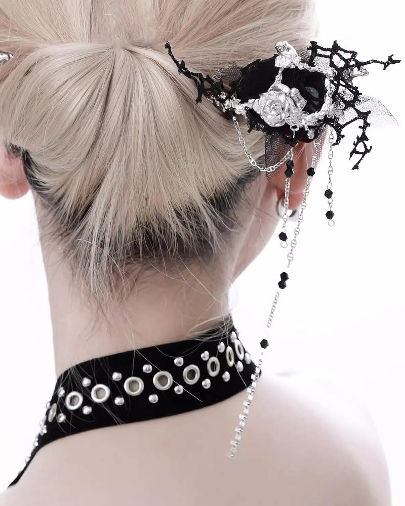 [1ST XULIE] Forbidden Rose Tassel Hairpin pg834