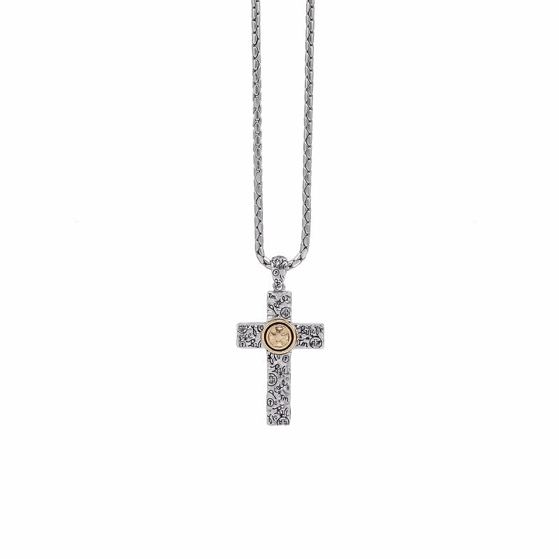 【SUMIYAKI】Graffiti Cross Long Necklace pg931