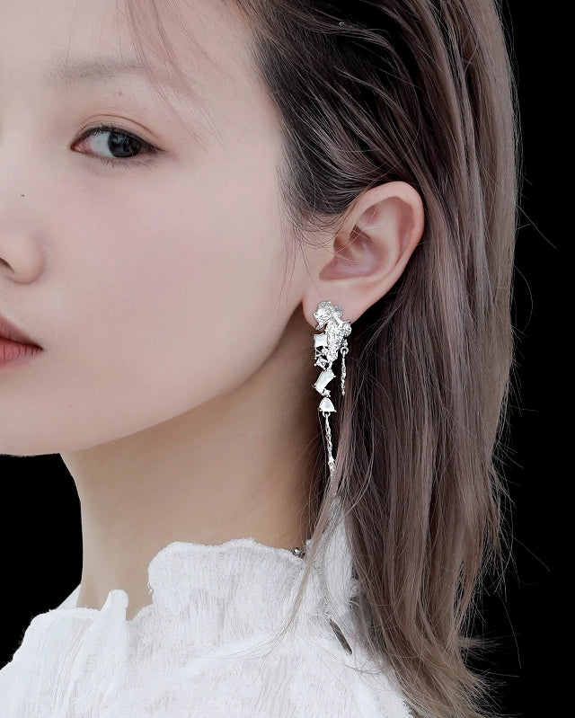 【1ST XULIE】Moonlight Fragment Earrings pg1240