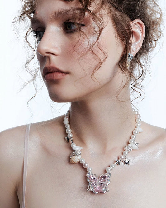 [OCTO VITA] Seaside Girl Butterfly Necklace pg1560