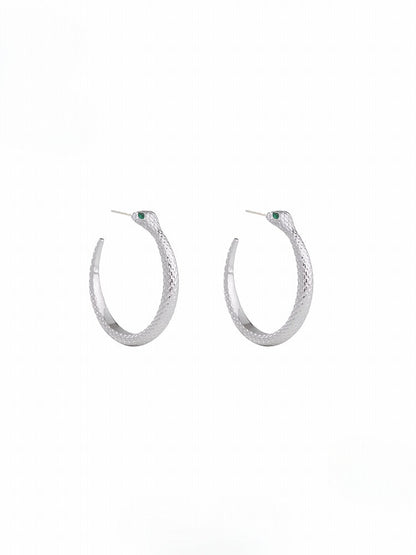 Snake Green Earrings