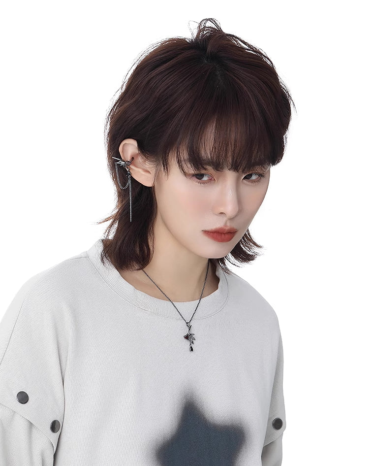 Black Bat Wing Necklace