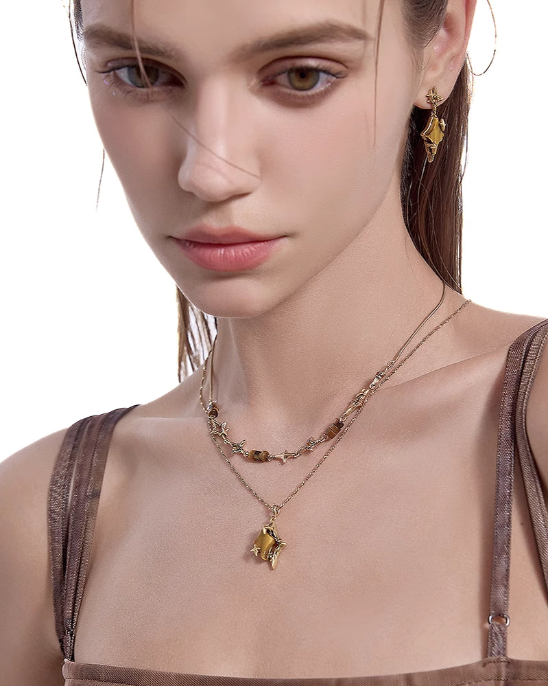 [MASW] Nostalgia Star Earrings pg1306