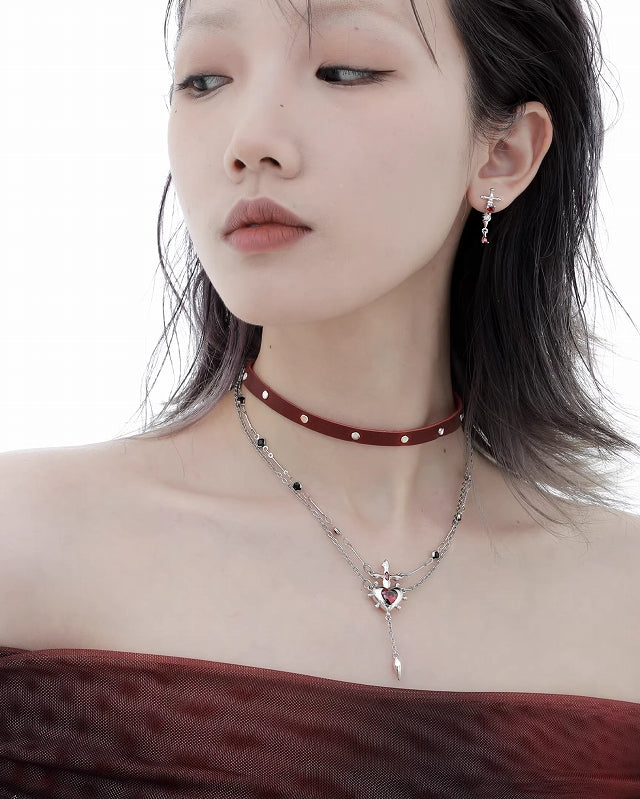[1ST XULIE] Forbidden Love Choker and Necklace pg790