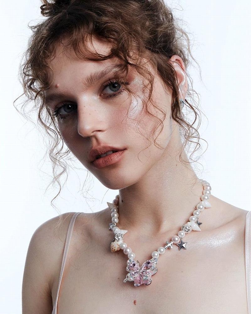 [OCTO VITA] Seaside Girl Butterfly Necklace pg1560