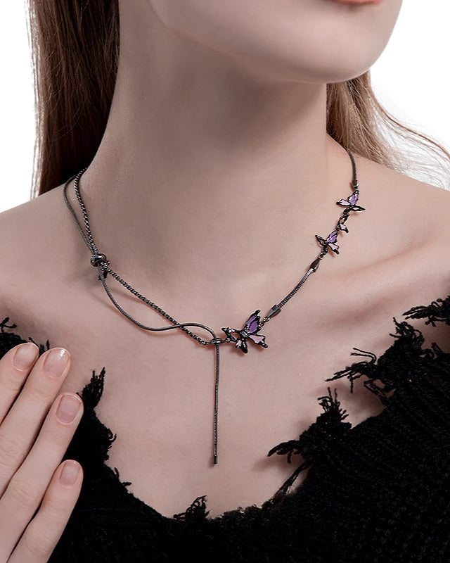 [MASW] Basic Butterfly Earrings & Necklace pg117