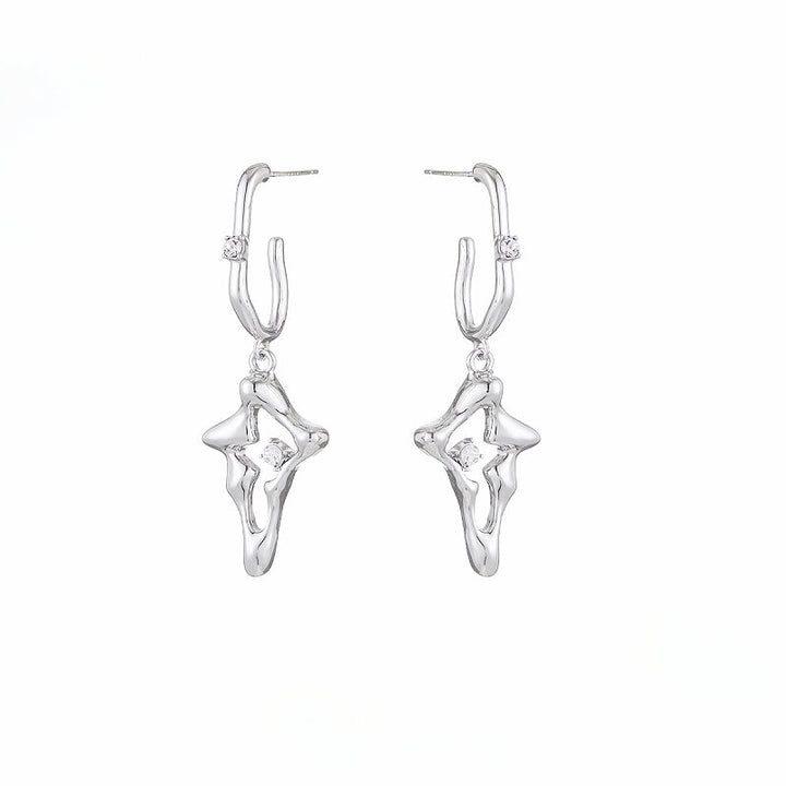 [SUMIYAKI] Metallic Star Earrings pg1212