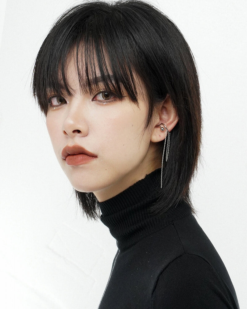 【SUMIYAKI】Long Ear Hanging Tassel Cuff pg1101