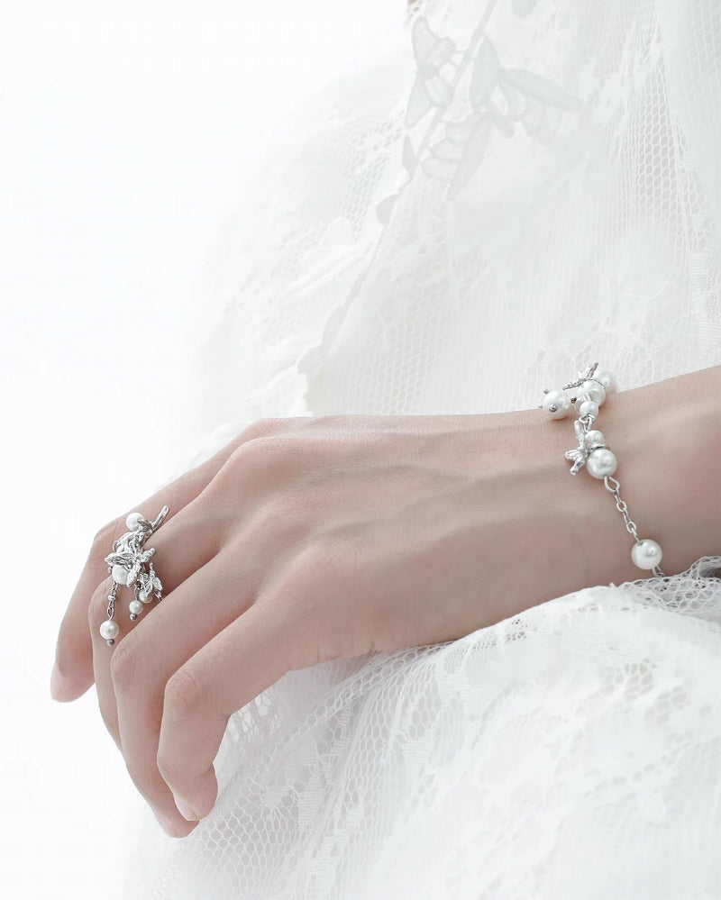 [1ST XULIE] Butterfly Bubble Tassel Ring pg253
