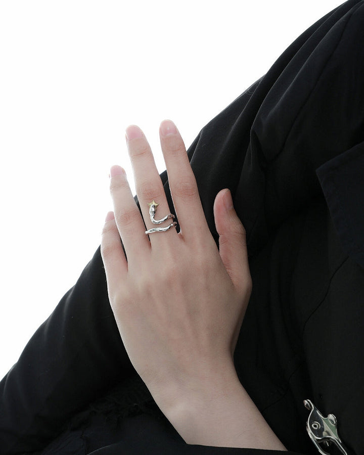 【1ST XULIE】Silver Snake Ring pg1610