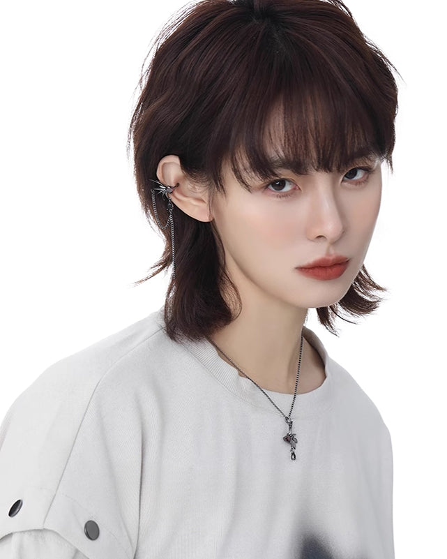 Black Bat Wing Necklace