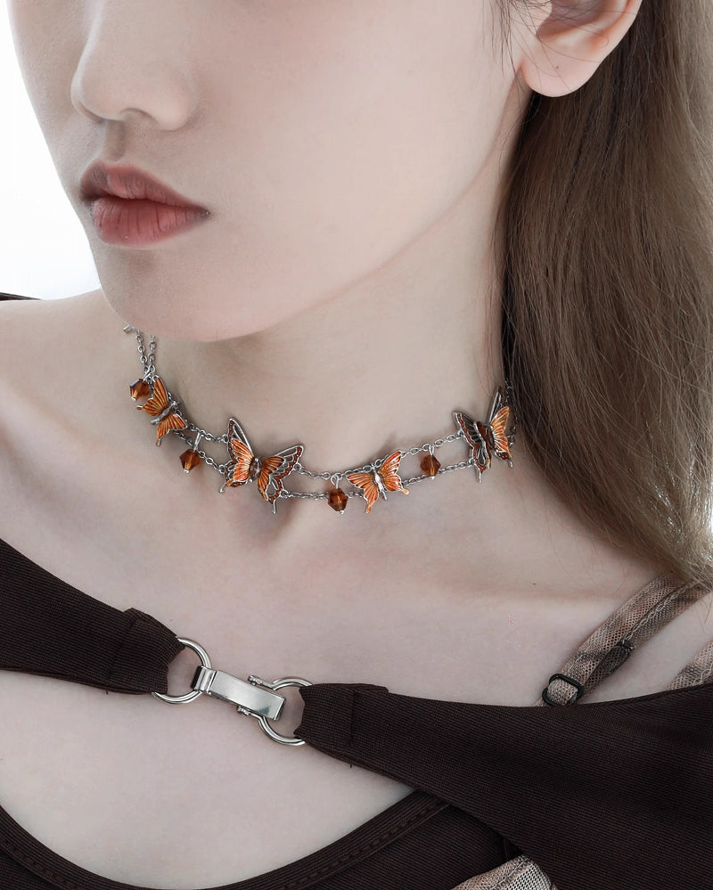 【1ST XULIE】Rebirth of Desolation Butterfly Choker & Necklace pg1450