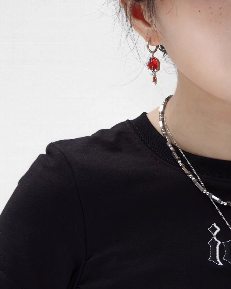 [Esak∞chi]Melting Love Asymmetric Earrings pg1190