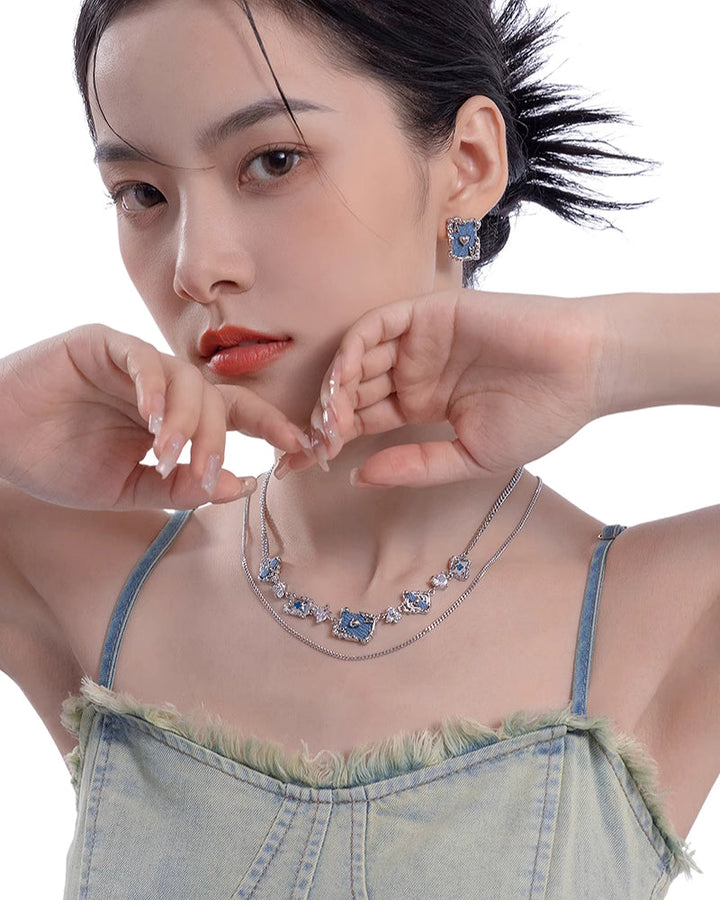 【MASW】Fairy Tale Apocalypse Blue Earrings pg721