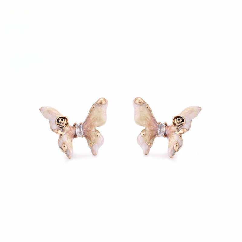 【SUMIYAKI】Butterfly Rose Earrings pg340