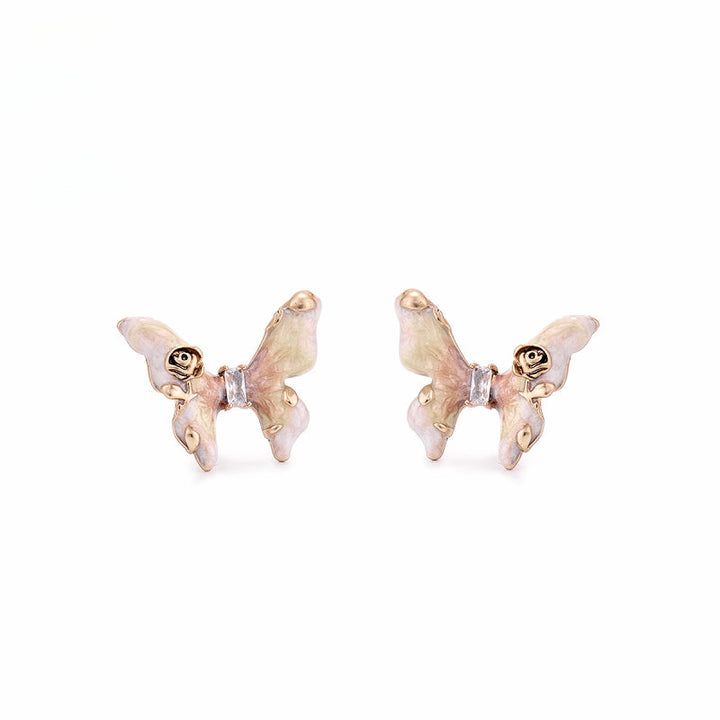 【SUMIYAKI】Butterfly Rose Earrings pg340