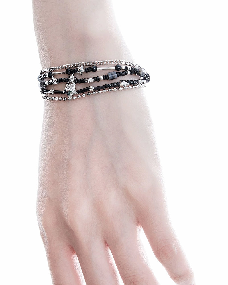 [1ST XULIE] Star Beaded Layered Bracelet pg1704