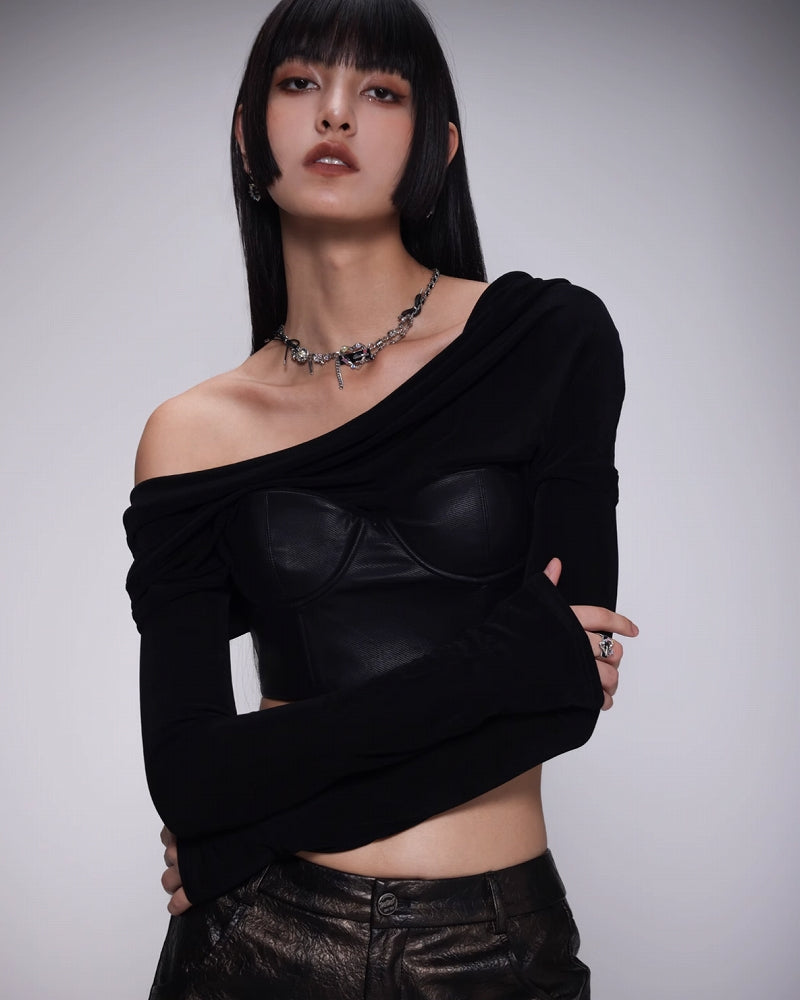 [SUMIYAKI] Punk Love Leather Necklace pg1409