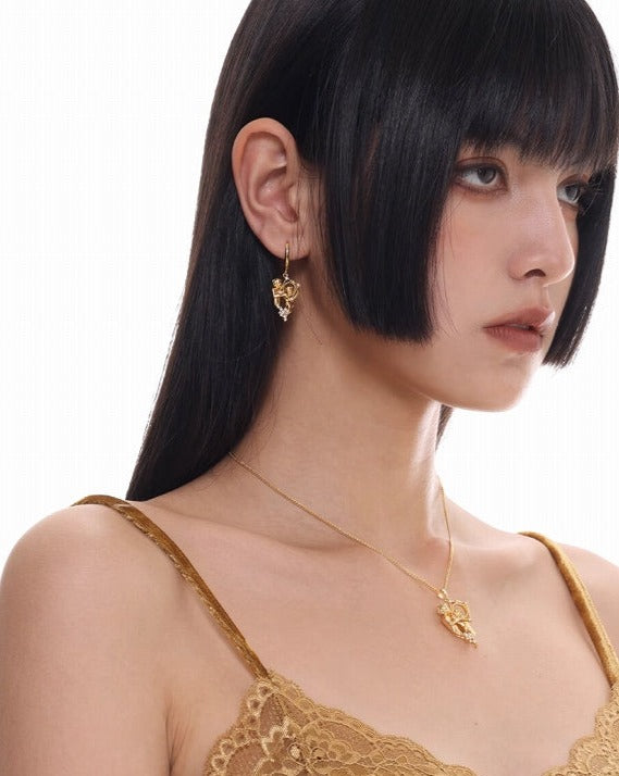 【SUMIYAKI】Retro Angel Dream Earrings pg1466