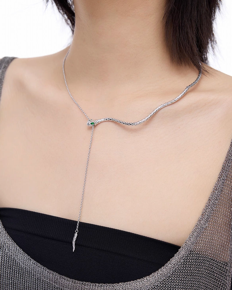 Snake Green Necklace