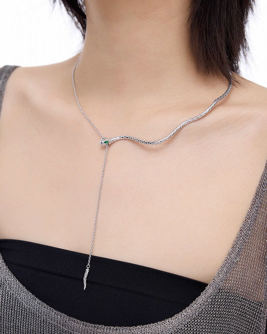 Snake Green Necklace