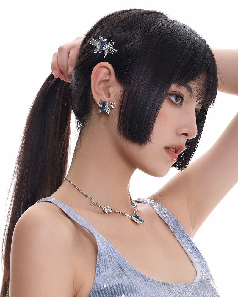 [SUMIYAKI] Galaxy Butterfly Hair Clip pg864