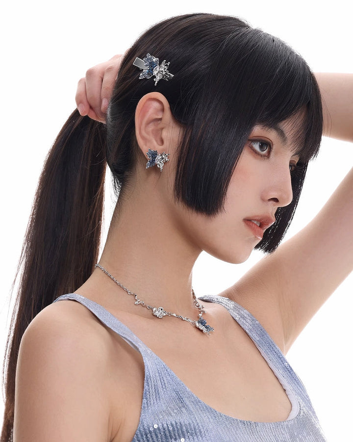 【SUMIYAKI】Galaxy Butterfly Hair Clip pg864