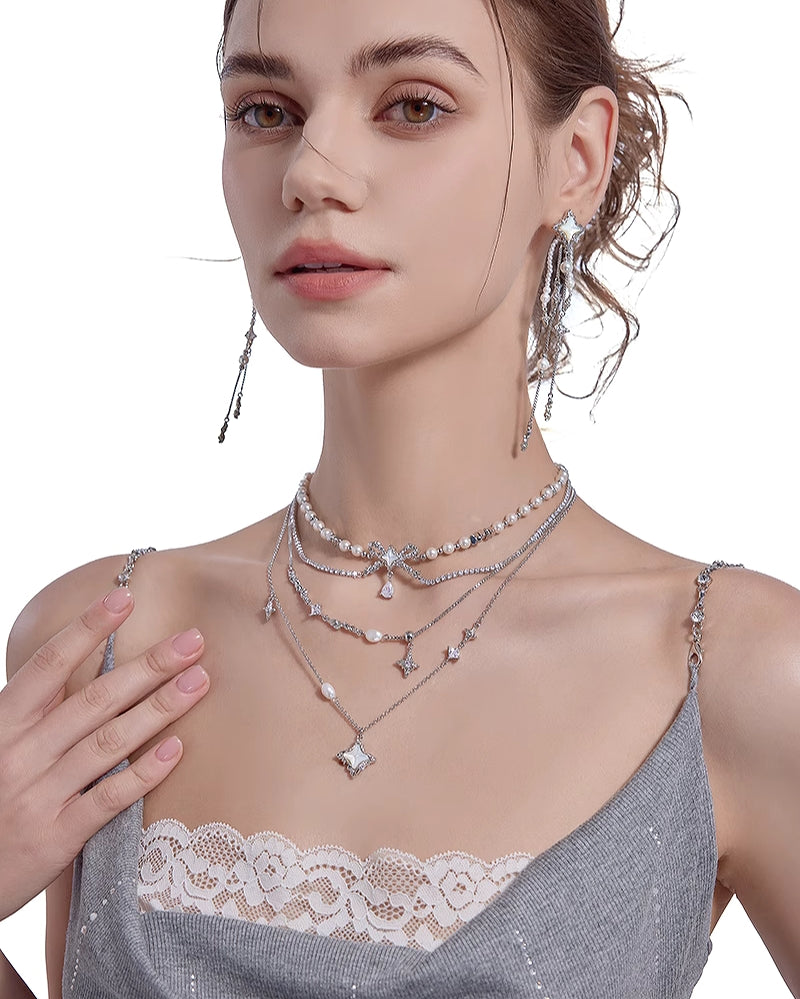 [MASW] Stars Attraction Layer Necklace pg1788