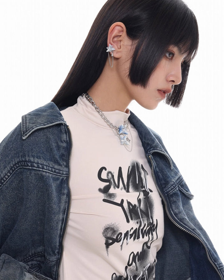 【SUMIYAKI】Virus Blue Tassel Earrings pg1953