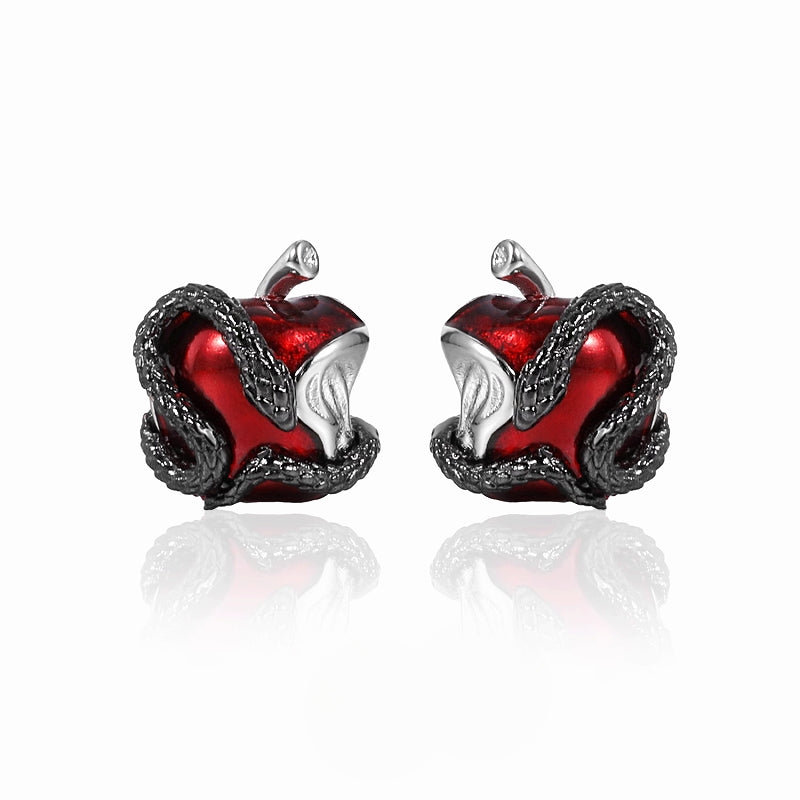 Forbidden Apple Snake Earrings 03