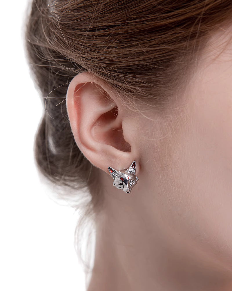 【MASW】Dream Fox Red Earrings pg648