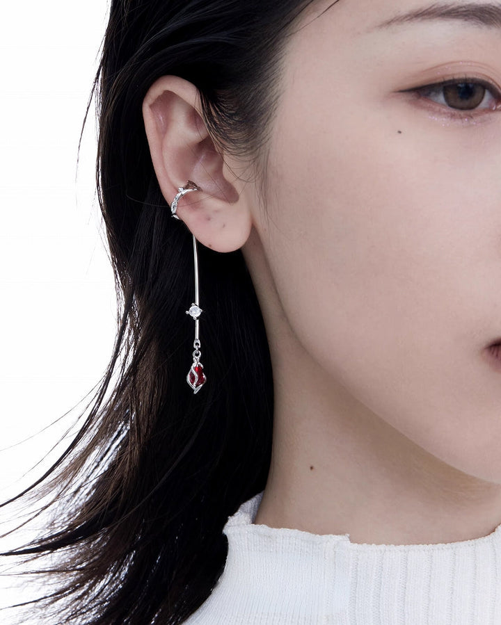 【1ST XULIE】Forbidden Rose Covenant Earrings pg805