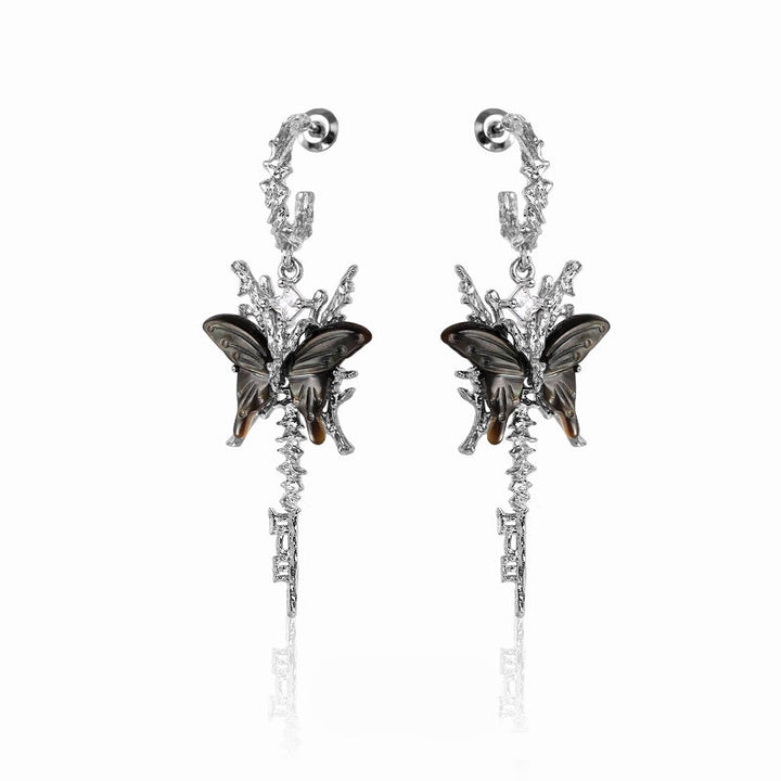 [1ST XULIE] Butterfly Skeleton Earrings 02 pg346