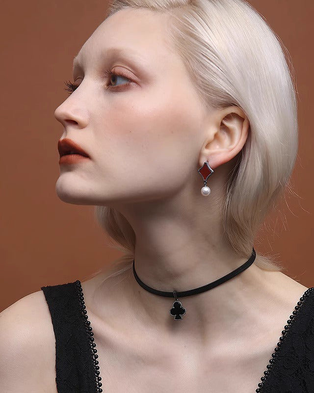 【Hard Candy】Lucky Cards Agate Choker pg1138