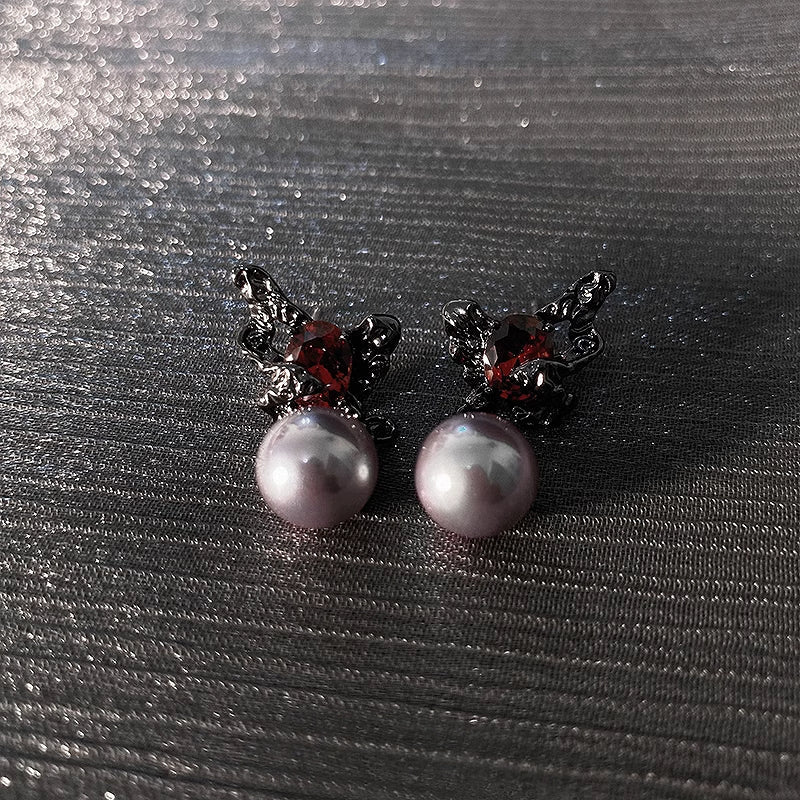 【Insomnia Artist】Butterfly Roost Pearl Earrings pg338