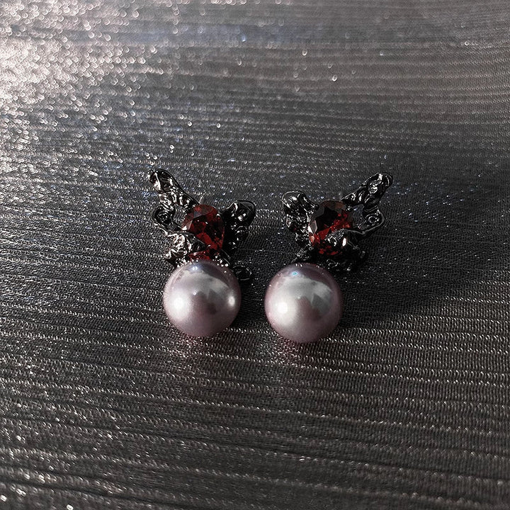 【Insomnia Artist】Butterfly Roost Pearl Earrings pg338