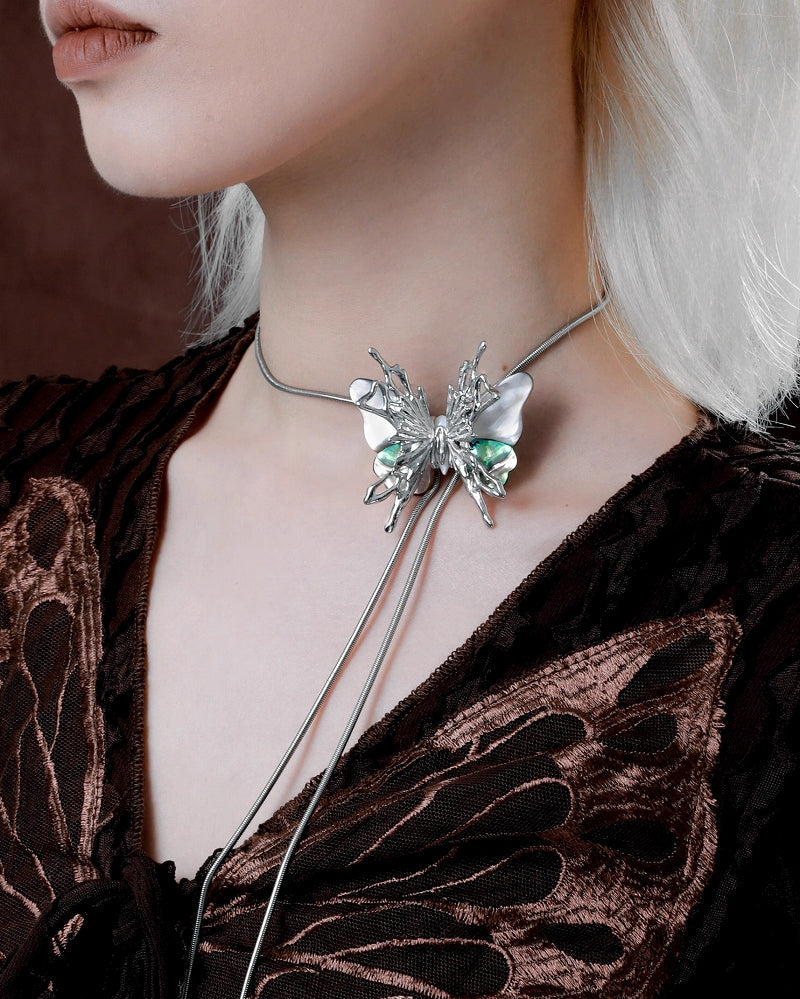 【1ST XULIE】Butterfly Island Pull-out Necklace pg331