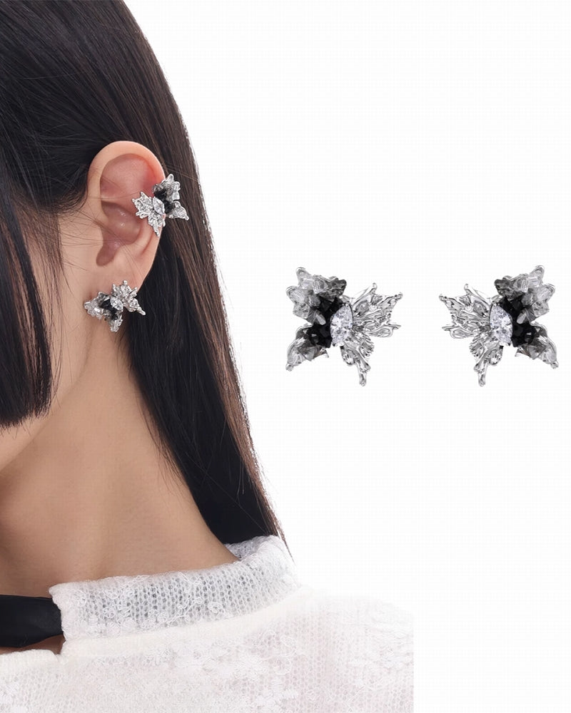 【SUMIYAKI】Galaxy Butterfly Cuff & Earrings pg863