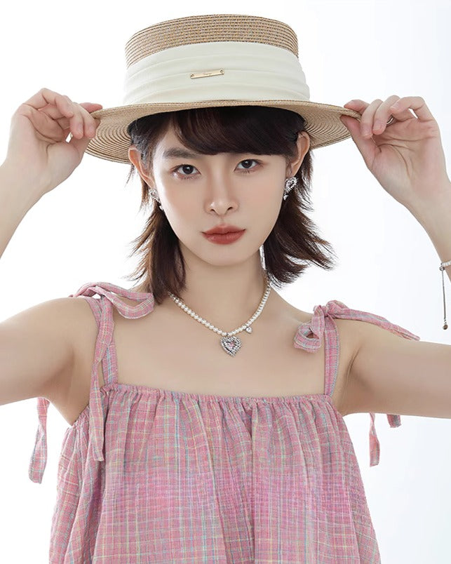 Pink Heart Spiked Thorn Earrings 01