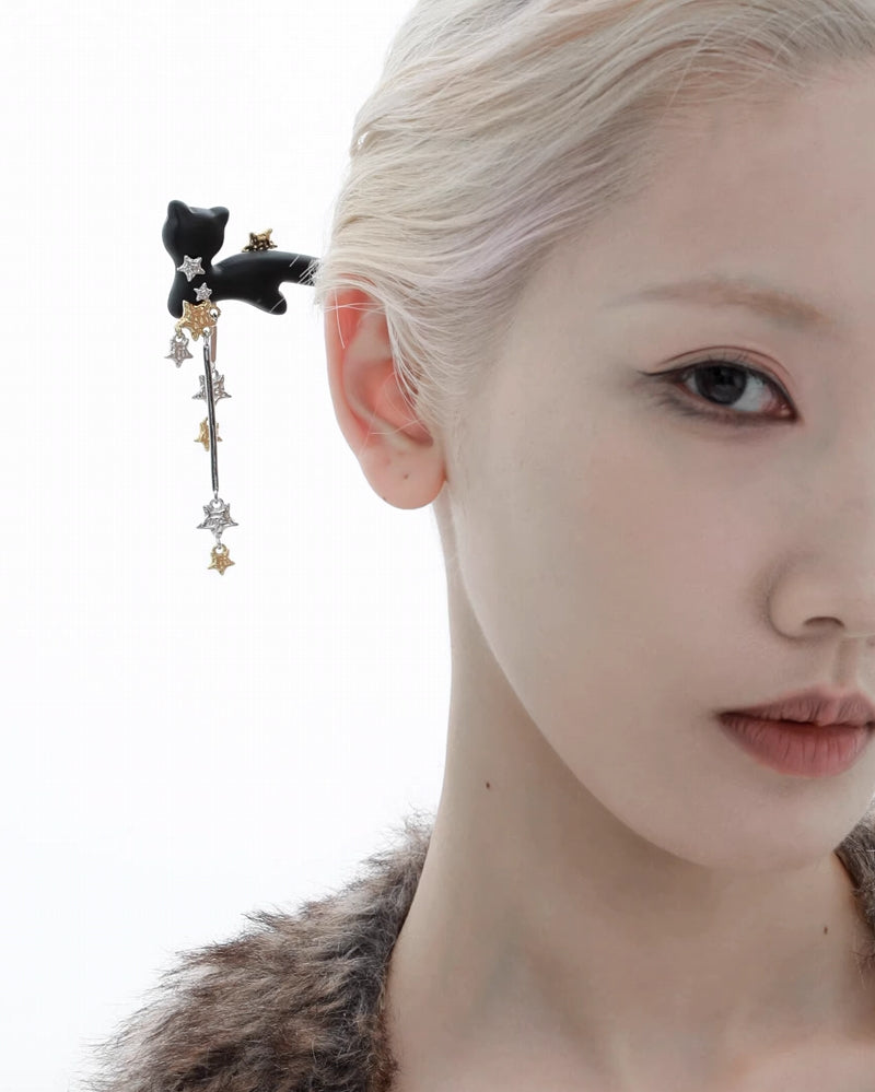 [1ST XULIE] Star Cat Tassel Hairpin pg1712