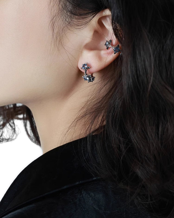 【OOMEOO】Star Fall Blue Small Earrings pg1718