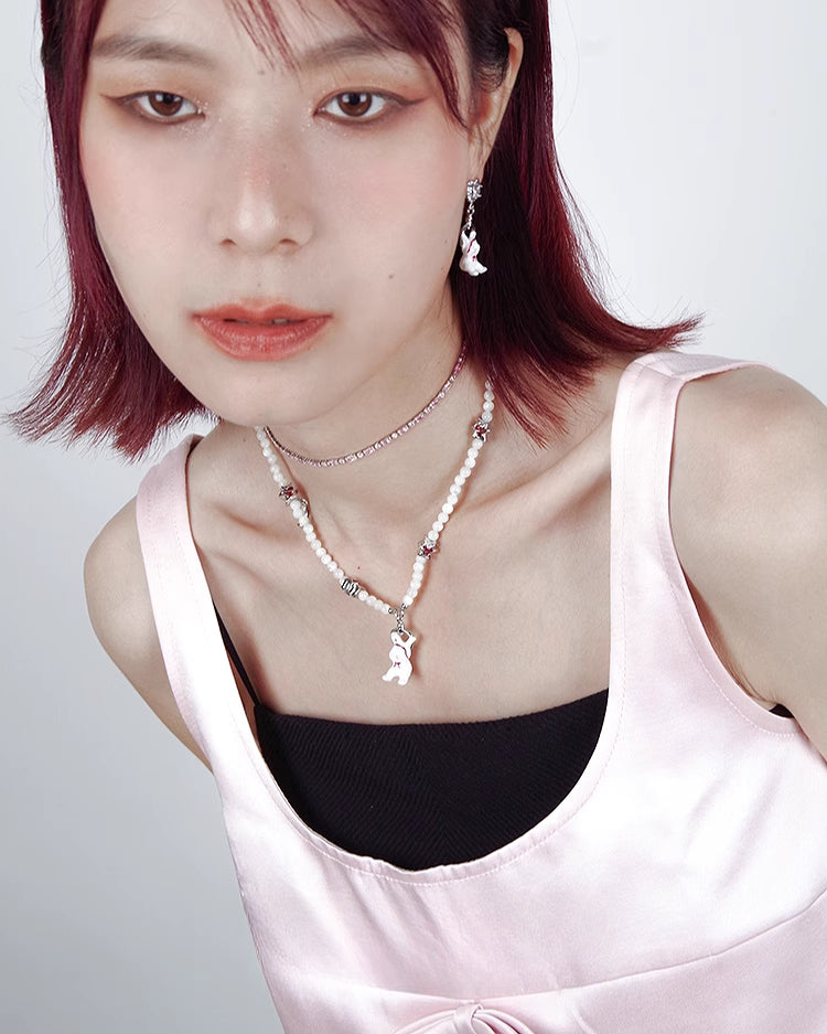 [Esak∞chi]Rabbit With Red Turban Necklace pg1434